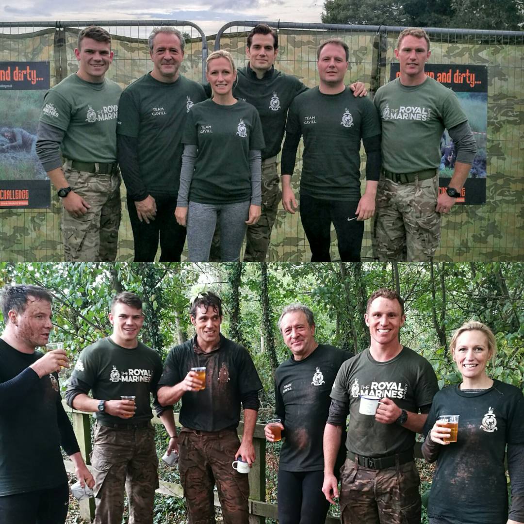 Henry Cavill On Set